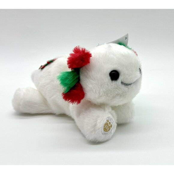 Build A Bear Holiday Festive Fun Christmas Axolotl Mini Beans Plush 6” NWT New - Picture 1 of 4
